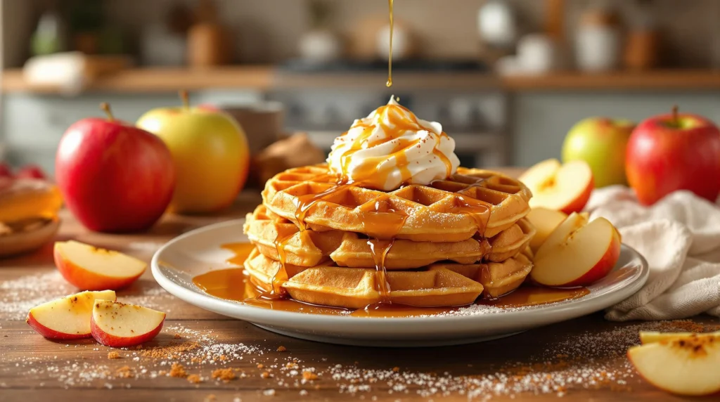Apple Pie Waffles: A Family Fall Favorite You Can Freeze